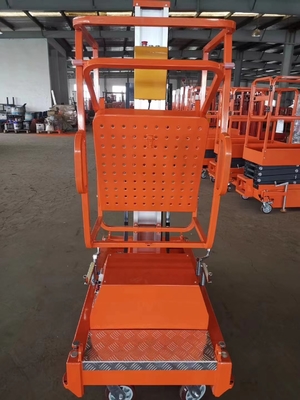 Schieben Sie um Aluminium vertikal Mast Lifts starke Struktur glattes Heben