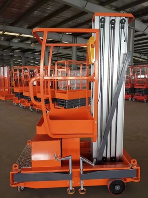Schieben Sie um Aluminium vertikal Mast Lifts starke Struktur glattes Heben