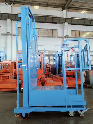 Einfach zu bewegen Semi-Elektrische Luft Stock Picker Lift mit Bule Farbe
