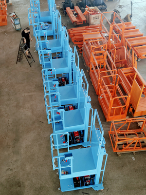 Einfach zu bewegen Semi-Elektrische Luft Stock Picker Lift mit Bule Farbe