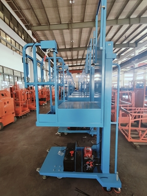Einfach zu bewegen Semi-Elektrische Luft Stock Picker Lift mit Bule Farbe
