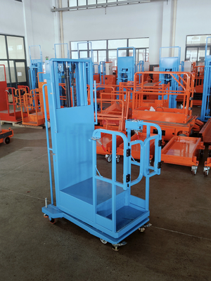 Einfach zu bewegen Semi-Elektrische Luft Stock Picker Lift mit Bule Farbe